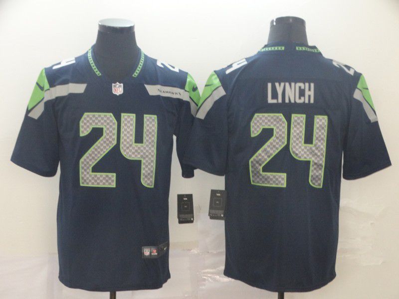 Men Seattle Seahawks #24 Lynch Blue 2024 Nike Vapor Untouchable Limited Playe NFL Jersey->seattle seahawks->NFL Jersey